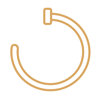 Kolczyk do nosa otwarte kółko