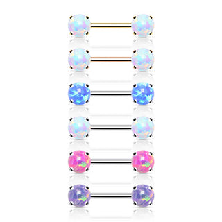 Kolczyk do sutka opal push-in