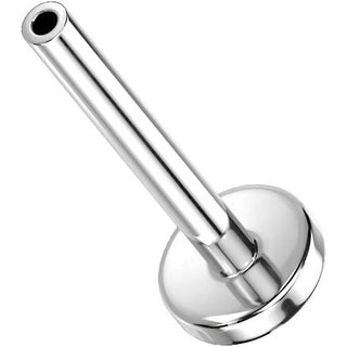 Tytan pręcik labret z płaską podstawą 4mm push-in