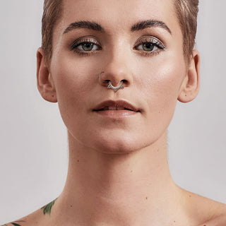 Kółko cyrkonie kulki clicker