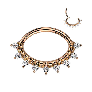 Kółko cyrkonia owalna clicker