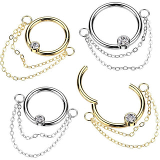 Kółko Łańcuszki cyrkonia clicker