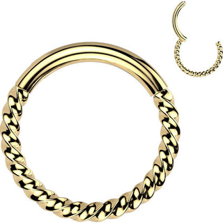 Kółko koraliki kolczyk segmentowy