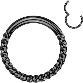 Kółko koraliki kolczyk segmentowy