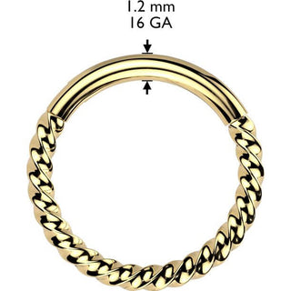 Kółko koraliki kolczyk segmentowy