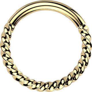 Kółko koraliki kolczyk segmentowy