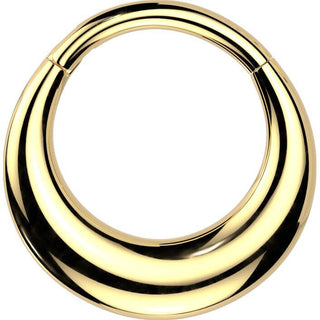 Kółko szerokie kreole kolczyk segmentowy