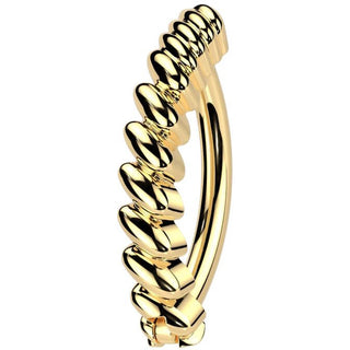 Kolczyk do pępka pleciony clicker