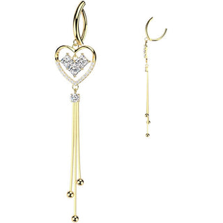 Kolczyk do pępka serduszko zawieszka cyrkonia clicker