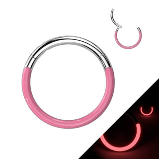 Tytan kółko Świecący w ciemności clicker