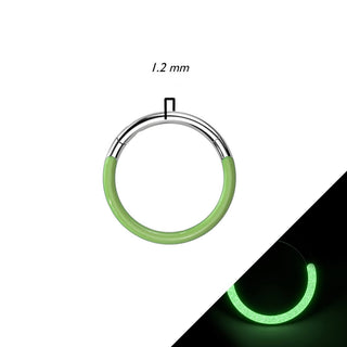 Tytan kółko Świecący w ciemności clicker