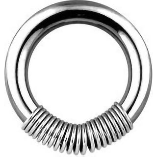Kółko spirala zapięcie captive bead
