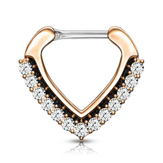 Septum clicker trójkąt cyrkonia clicker