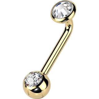 Tytan christina piercing cyrkonia gwint wewnętrzny