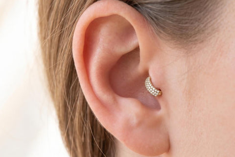 Kolczyk Tragus kółko