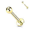 Złoto 585 labret kulka push-in