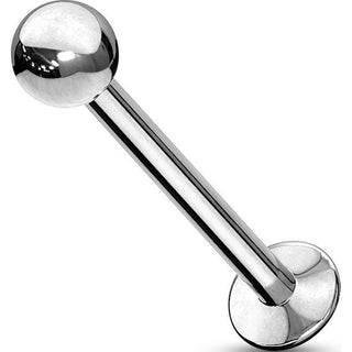 Labret kulka srebrna push-in