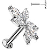 Labret winorośl cyrkonia push-in