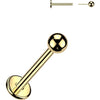 Tytan labret kulka push-in