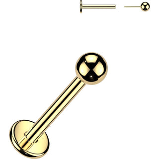 Tytan labret kulka push-in