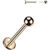 Tytan labret kulka push-in