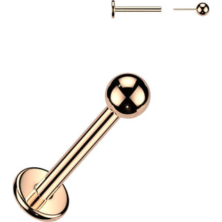 Tytan labret kulka push-in