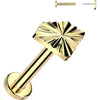 Tytan labret diament push-in