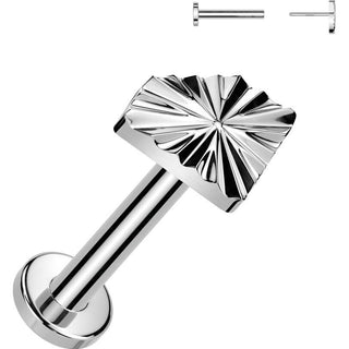 Tytan labret diament push-in