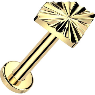 Tytan labret diament push-in