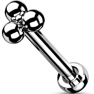 Tytan labret trójkąt kulka push-in