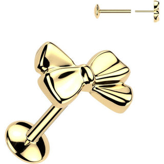 Tytan labret wstążka push-in