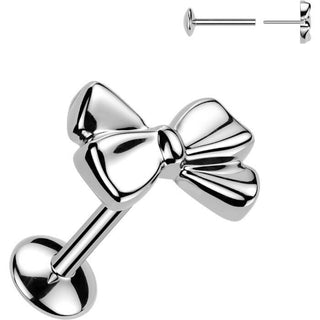 Tytan labret wstążka push-in