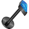 Tytan labret cyrkonia opal w kształcie diamentu push-in