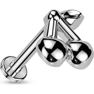 Labret wiśnia gwint wewnętrzny