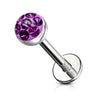 Labret kulka cyrkonia