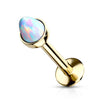 Labret opal gwint wewnętrzny