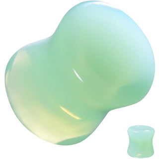 Plug zielony niebieski opal