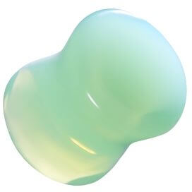 Plug zielony niebieski opal