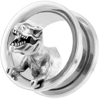 Plug srebrny t-rex