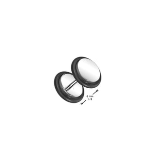 Fake plug o-ring srebrny silikon gwint wewnętrzny