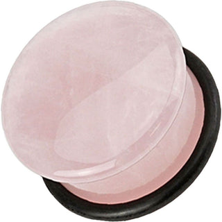 Plug różowy jadeit kamień półszlachetny silikon o-ring