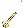 Labret pręt flat back baza 3mm gwint wewnętrzny