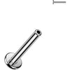 Labret pręt flat back baza 3mm gwint wewnętrzny