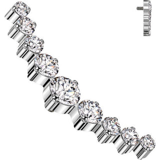 Tytan nakrętka 9 cyrkonii gwint wewnętrzny