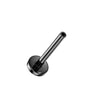 Tytan pręcik labret z płaską podstawą 4mm push-in