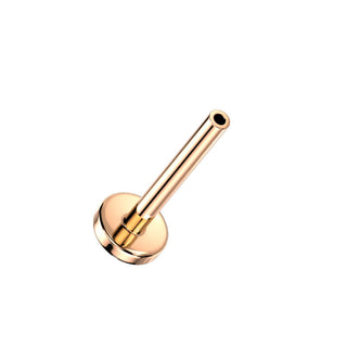 Tytan pręcik labret z płaską podstawą 4mm push-in