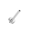 Tytan pręcik labret z płaską podstawą 4mm push-in