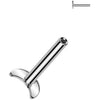 Tytan pręcik labret podstawa księżyc push-in