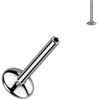 Tytan pręcik labret podstawa 4mm push-in