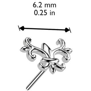 Złoto 585 nakrętka fleur de lis push-in